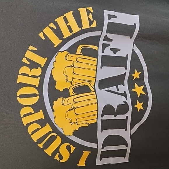 I Support the Draft Billy Bob's Texas Beer 2 Sided Graphic T-shirt - Picture 4 of 10